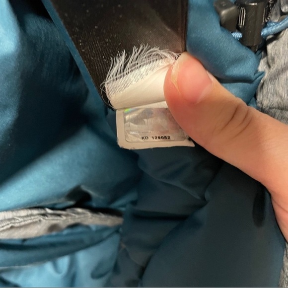 The North Face Nuptse jacket puffer coat 700 goose down xs gray blue - Picture 4 of 9